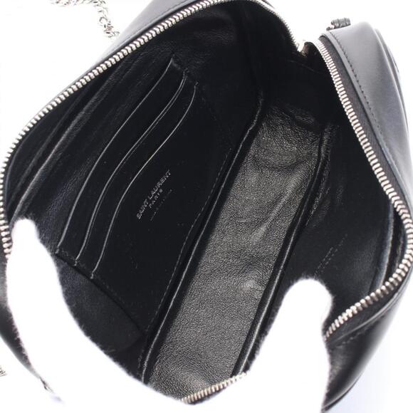 SAINT LAURENT Black Leather Shoulder Bag - Picture 4 of 5